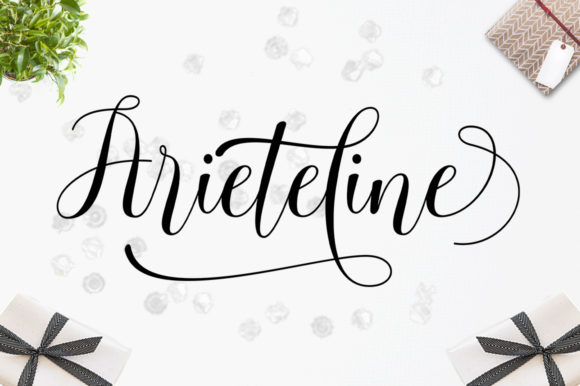 Ariteline Script Font - Preview 6