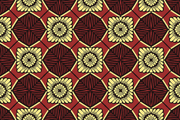 Bali Red Flower Graphic Textures By Greataris