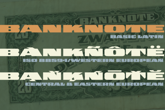 Banknote 1948 Font - Preview 4