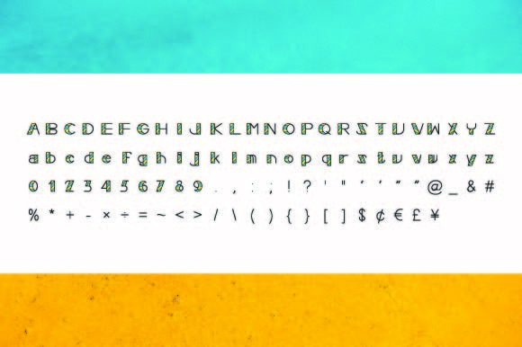 Barlin Colored Font - Preview 2