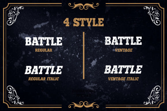 Battle Road Font - Preview 1