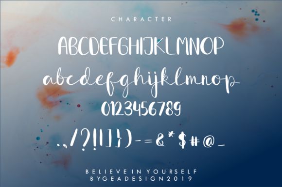 Believe in Yourself Font - Preview 1