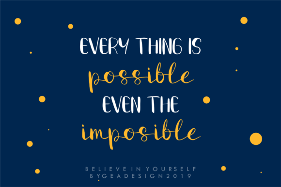 Believe in Yourself Font - Preview 2