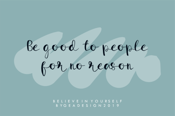 Believe in Yourself Font - Preview 4