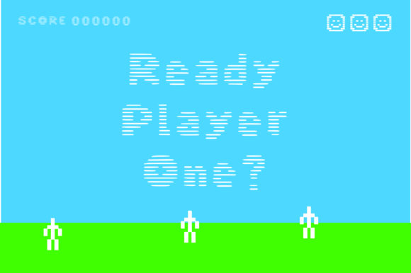 Big Pixel Horizontal Font PNG with transparent background - Preview 4