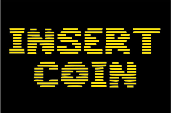 Big Pixel Horizontal Font PNG with transparent background - Preview 6
