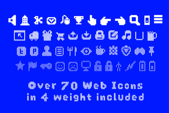 Big Pixel Vertical Font - Preview 1