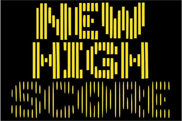 Big Pixel Vertical Font - Preview 5
