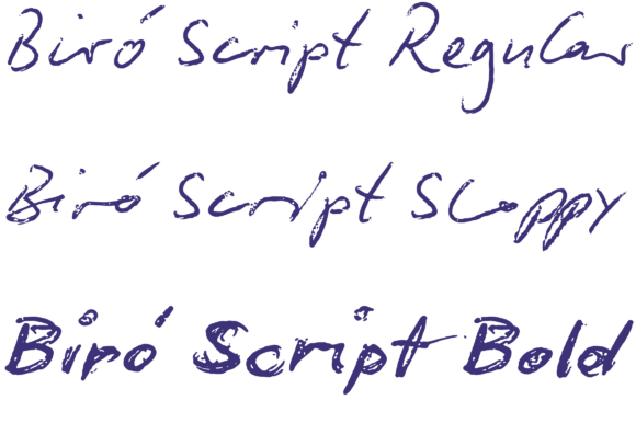 Biró Script Font - Preview 2