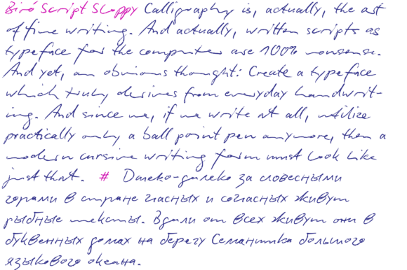 Biró Script Font - Preview 6
