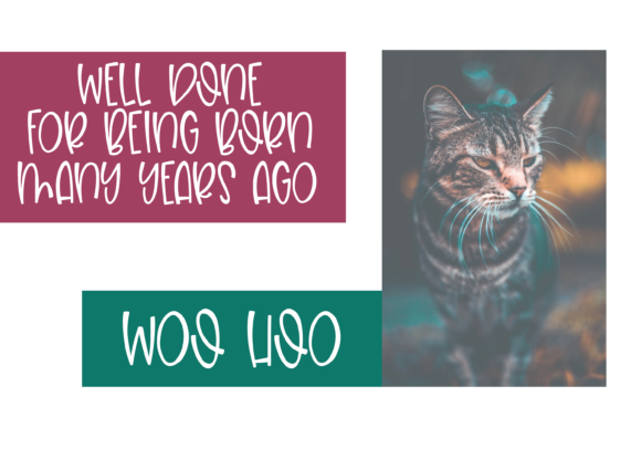 Birthday Cake Font - Preview 5