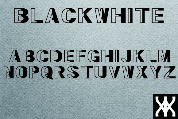 BlackWhite Font - Preview 1
