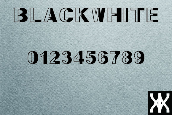 BlackWhite Font - Preview 2