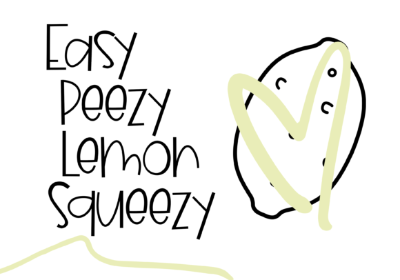Blueberry Lemonade Font - Preview 2