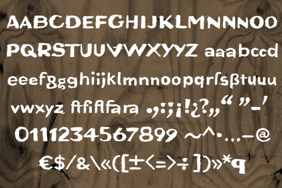 Bruta Woodcut Font - Preview 2