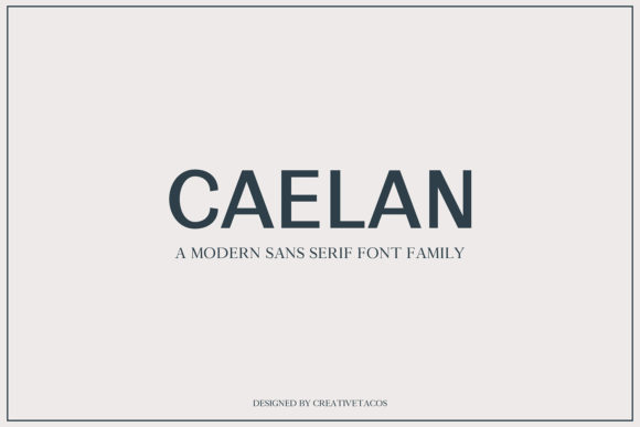 Calean Family Font by creativetacos preview
