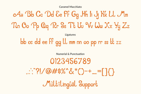 Caramel Macchiato Font - Preview 1