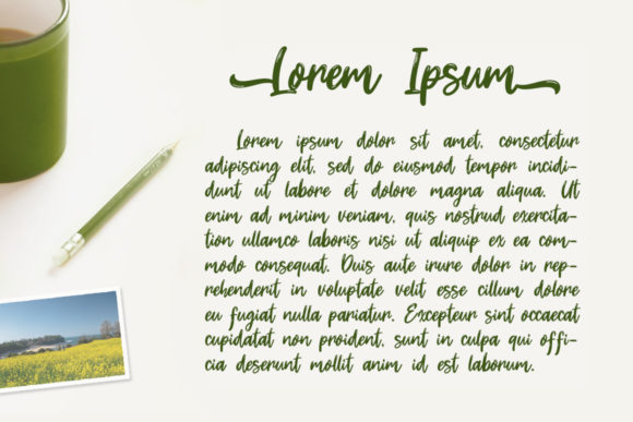 Dream Meadow Font PNG with transparent background - Preview 1