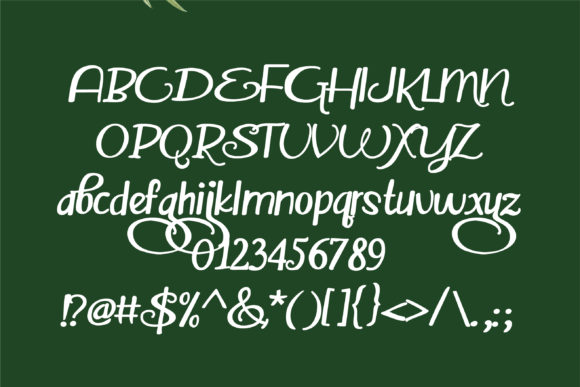 Evergreedy Font - Preview 1