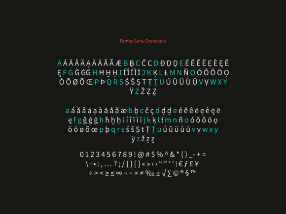 Famba Font - Preview 3