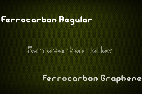 Ferrocarbon Family Font - Preview 2