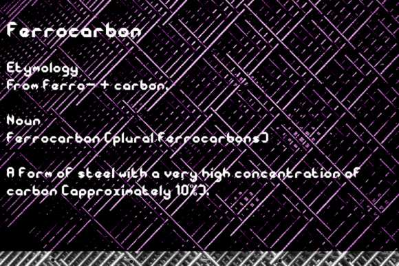 Ferrocarbon Family Font - Preview 3