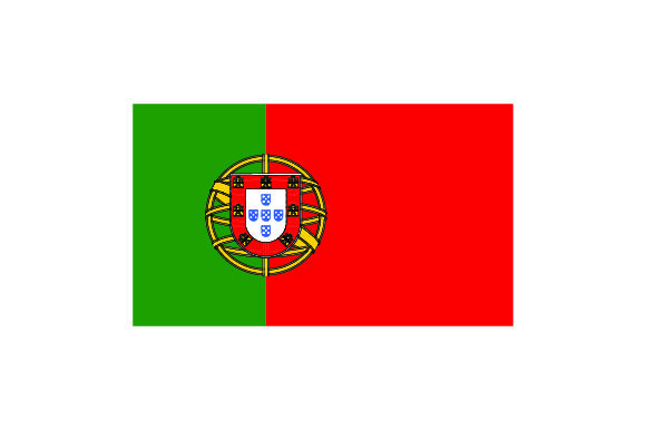 Portuguese country flag of Portugal Satin Ribbon