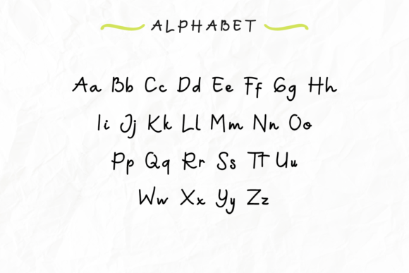 Green Aila Font PNG with transparent background - Preview 3
