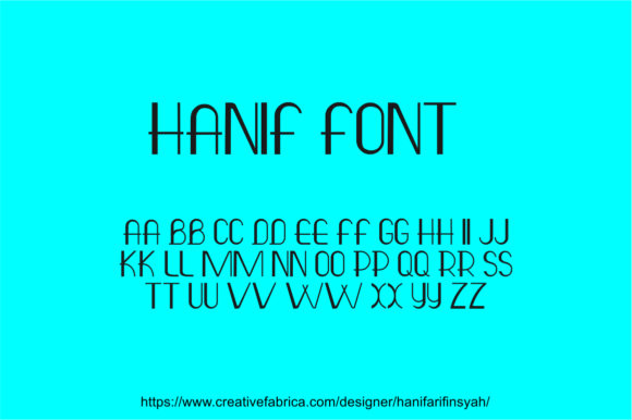 Hanif Font - Preview 2