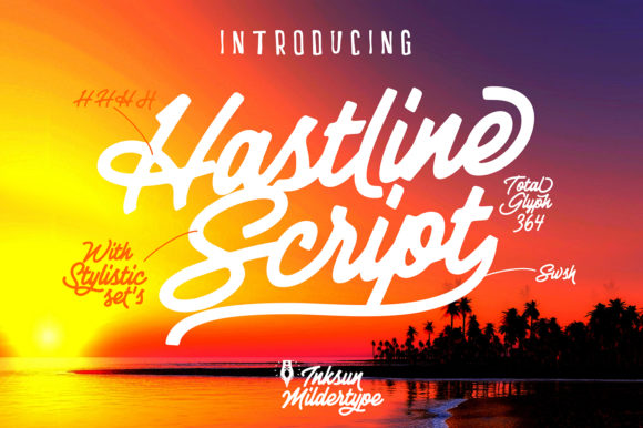 Hastline Font - Preview 2