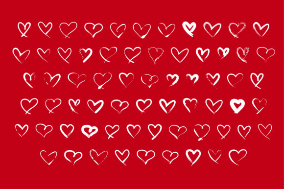 BM Graphics - Hearts Font font preview - 1