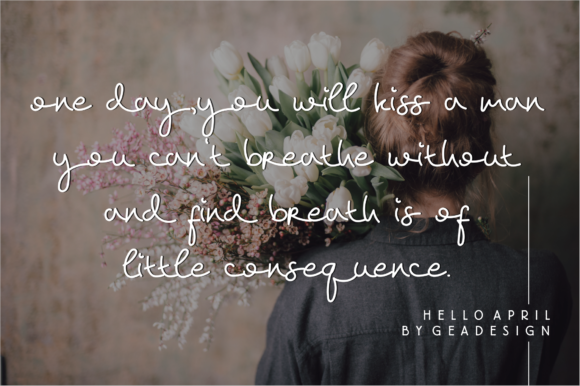 Hello April Font - Preview 1