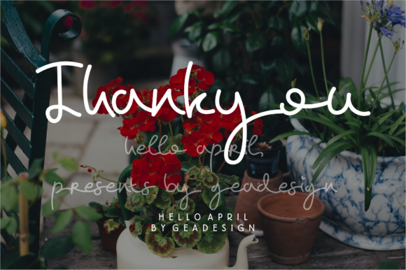 Hello April Font - Preview 3