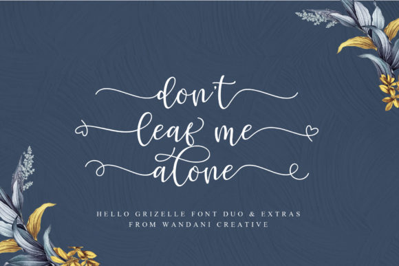 Hello Grizelle Duo Font PNG with transparent background - Preview 1
