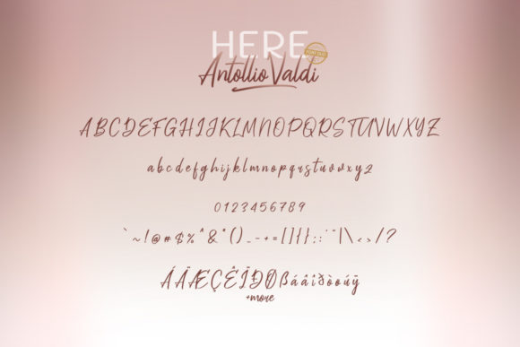 Here Antollio Valdi Duo Font - Preview 6