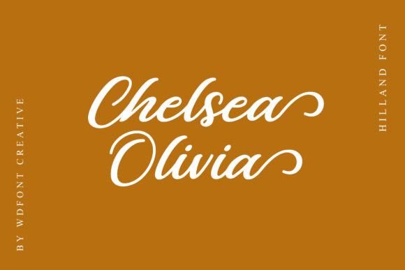 Hilland Font PNG with transparent background - Preview 1