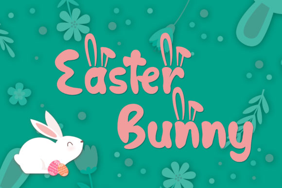 Hop Hop Bunny Font PNG with transparent background - Preview 1