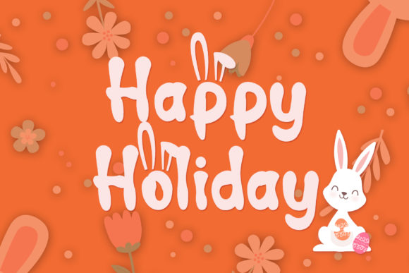 Hop Hop Bunny Font PNG with transparent background - Preview 5