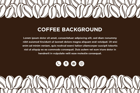Horizontal Banner with Coffee Grafik Webseiten Von noory.shopper