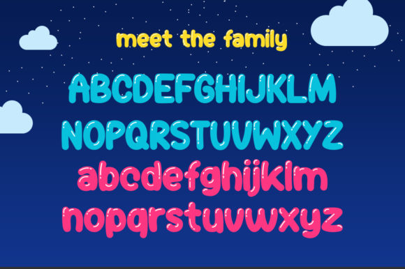 Jellybelly Font PNG with transparent background - Preview 3