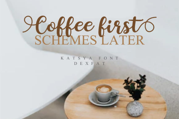 Katsya Script Font PNG with transparent background - Preview 2