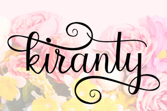 Kiranty Font PNG with transparent background - Preview 3