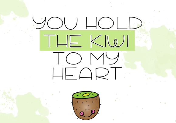 Kiwi Smoothie Font PNG with transparent background - Preview 1