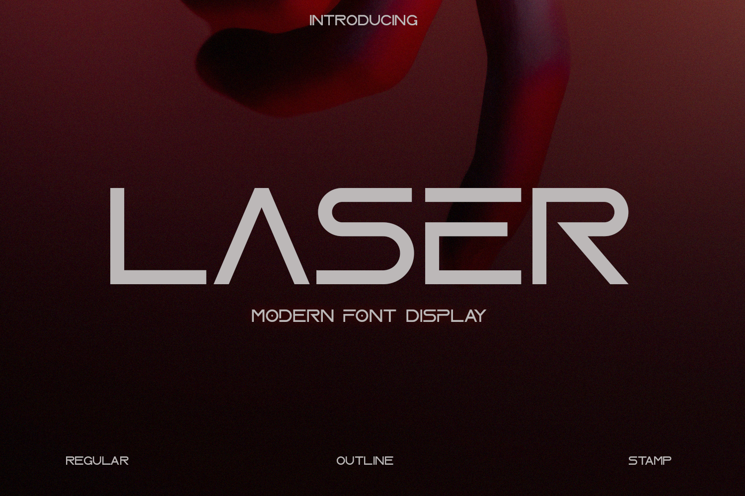 Laser font preview — futuristic display font designed specifically for laser cutting applications