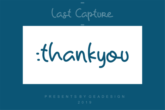 Last Capture Font PNG with transparent background - Preview 4