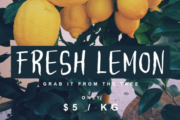 Lemonadut Font PNG with transparent background - Preview 1