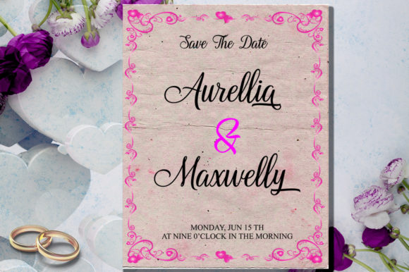 Lettonelly Font PNG with transparent background - Preview 4