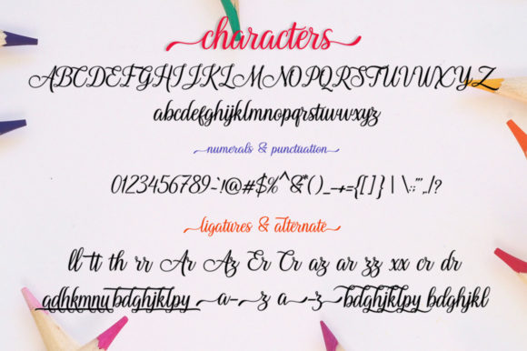 Lettonelly Font PNG with transparent background - Preview 5
