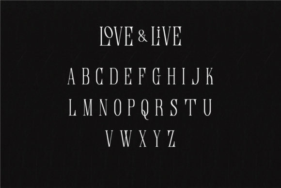 Love & Live Font PNG with transparent background - Preview 6