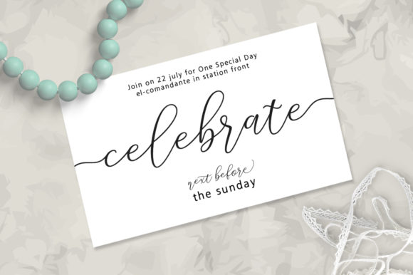 Malisara Script Font PNG with transparent background - Preview 2